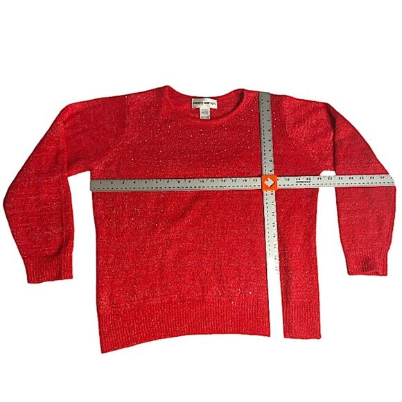 Cathy Daniels Sweater Womens Size Large Sparkly Embellished Pullover Sequins - Picture 4 of 7